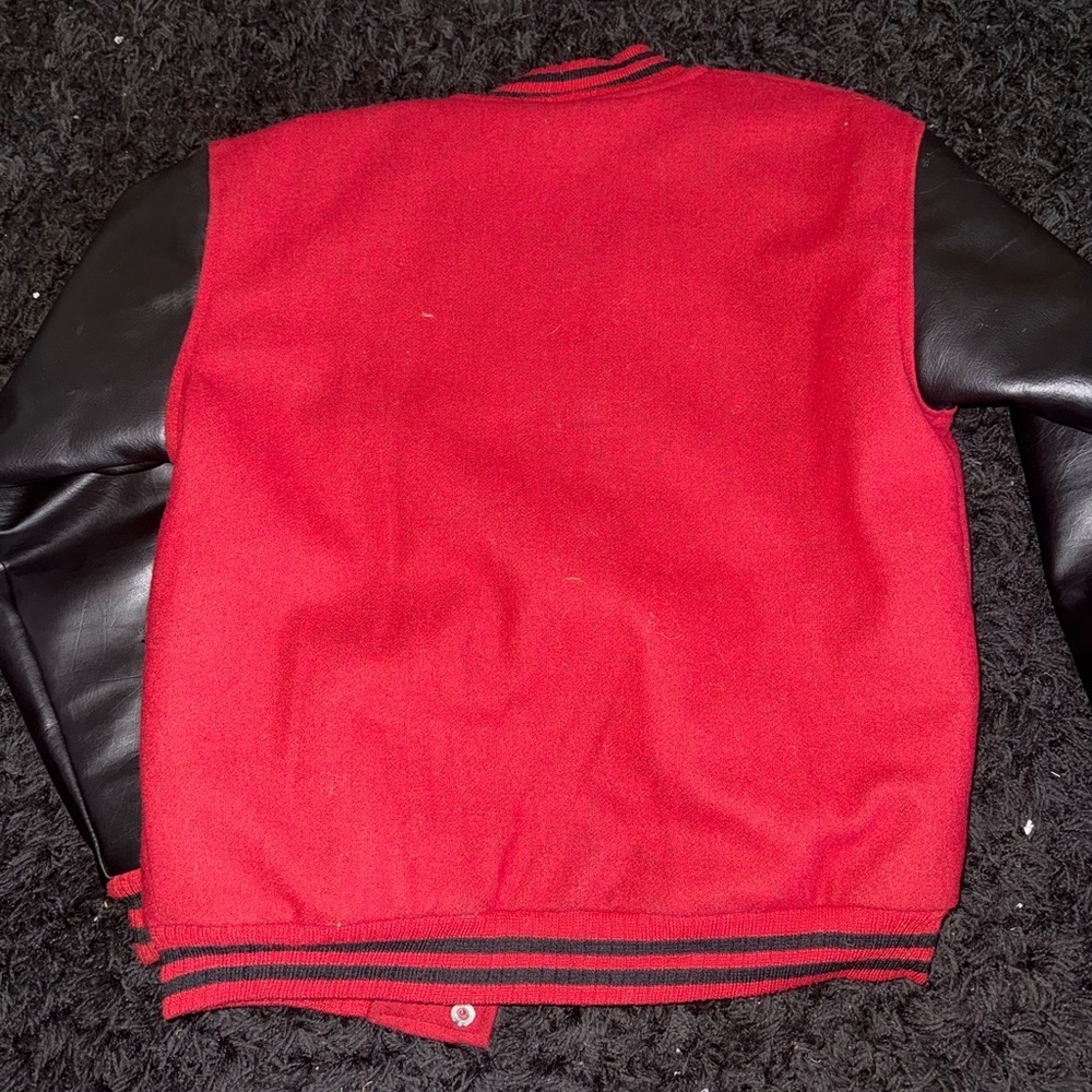 ⚠️CLEARANCE!!! GOAT Red and Black Bomber Jacket - Picture 2 of 3